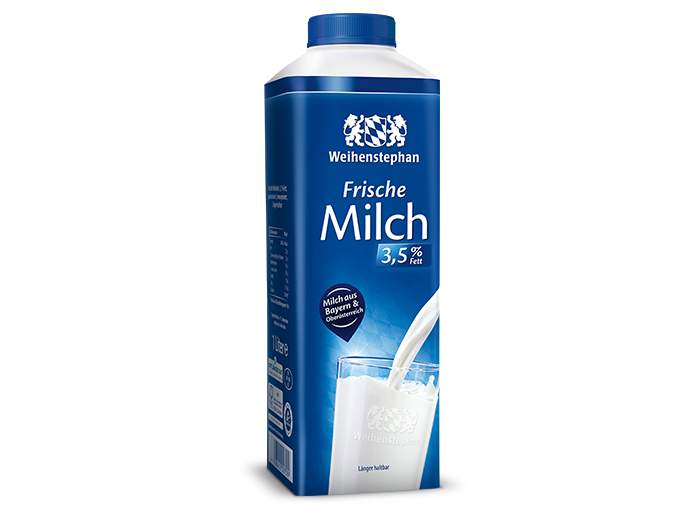 Frische Milch 3,5 % Fett, 1 Liter